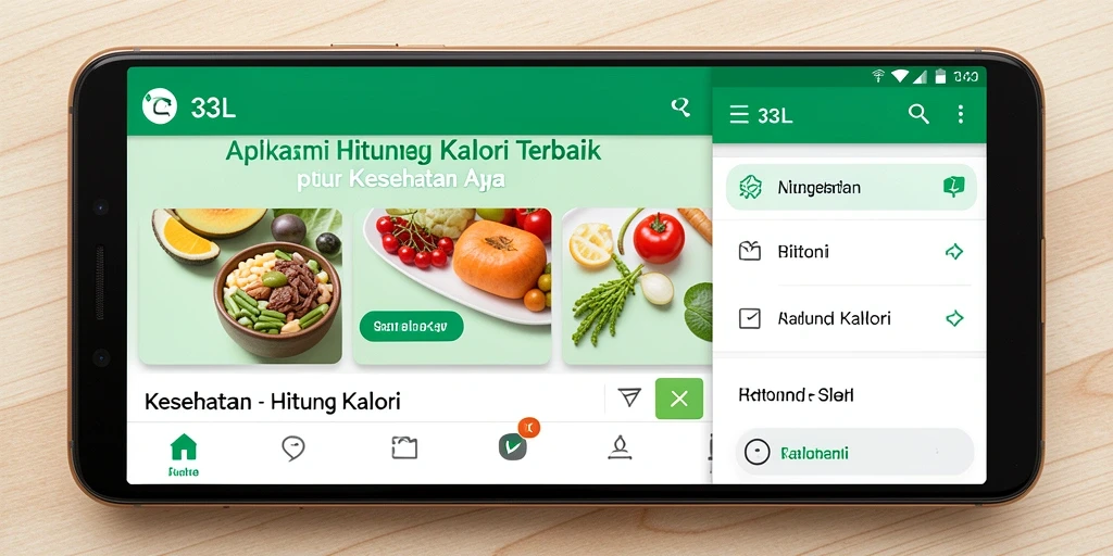Tampilan antarmuka aplikasi 33L yang intuitif dan informatif.