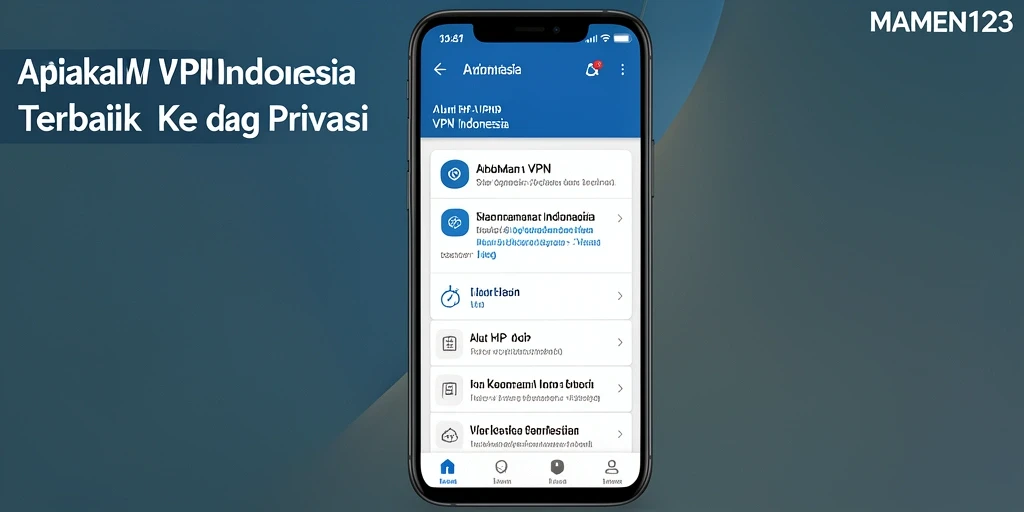 Antarmuka aplikasi MAMEN123 yang intuitif memudahkan pengguna.